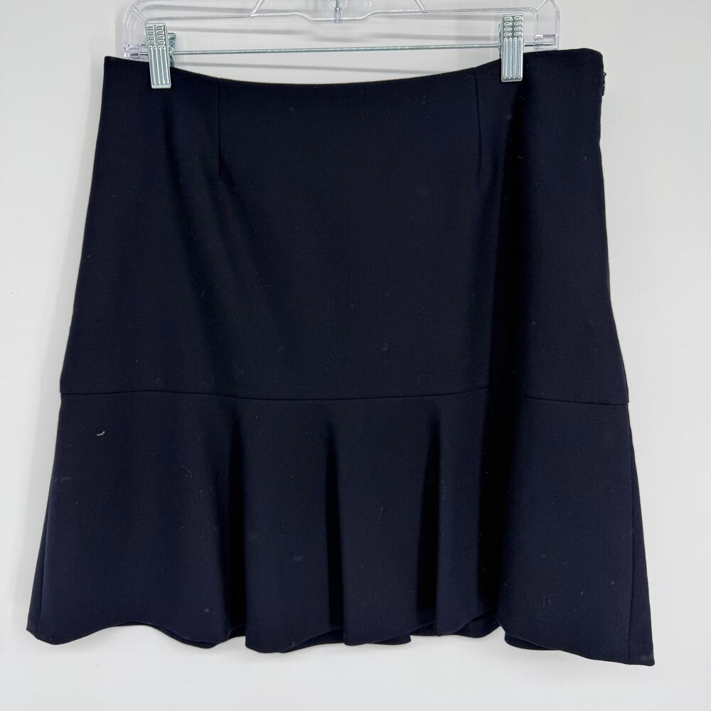 Brooks Brothers Red Fleece Skirt‎ 8 Wool Blend Short Blue Preppy Academia Lined